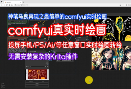 comfyui人工智能AI软件使用的视频教程,教你制作出工作流快速生成图片